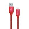 COLORWAY Kábel USB - Type-C 2,1 A, 1 m, piros (CW-CBUC003-RD)