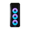 CHIEFTEC Ház Gaming Scorpion 3 ATX, 4x120mm RGB ventilátor, RGB vezérlő, Tápegység nélkül, Edzett Üveg, Fekete