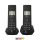 GIGASET DECT telefon, PURE 200 Duo, fekete
