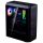 ADATA XPG Ház Midi ATX Valor AIR PLUS, 4x120mm RGB ventilátor, Tápegység nélkül, üvegfalú, fekete