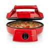Nedis FCPM100FRD pizza- és grillsütő ,30 cm ,Állítható hőmérséklet-szabályozás ,1800 W