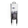 Nedis COTH23020GY15 félprofi audio kábel, 2 x 6,35mm sztereo jack dugó, hossz 1.5m, rugalmas