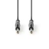 Nedis COTH23000GY30 félprofi audio kábel, 2 x 6,35mm mono jack dugó, hossz 3m, rugalmas