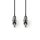 Nedis COTH23000GY30 félprofi audio kábel, 2 x 6,35mm mono jack dugó, hossz 3m, rugalmas