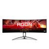 AOC Ívelt Gaming 165Hz monitor 48,8" AG493UCX2, 5120x1440 32:9, 400cd/m2, 1ms, HDMIx3/DisplayPort/USBx3