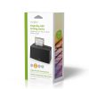 Nedis HDDUSB3210BK HDD / SSD dokkoló, USB 3.2 Gen1, USB Type-A, 2 fiókos,  2,5 / 3,5", USB 3.2 Gen1