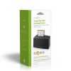Nedis HDDUSB3210BK HDD / SSD dokkoló, USB 3.2 Gen1, USB Type-A, 2 fiókos,  2,5 / 3,5", USB 3.2 Gen1
