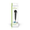 Nedis MPWD01BK dinamikus mikrofon, rögzített kábel  5 m,  80 Hz - 12 kHz  600 Ohm  -75 dB, kapcsoló