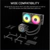 CORSAIR CPU hűtő NAUTILUS 240 RS ARGB Liquid CPU Cooler (vízhűtés), 2 Ventilátoros, LGA1851 támogatással, fekete