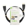Nedis CVGL34060BK10 ultra HD HDMI kábel, HDMI dugó - dugó, 4K@60Hz, ARC, 18 Gbps, aranyozott csatlakozók, hossz 1m