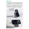 Devia Extreme Speed Series Magnetic 4in1 22.5W powerbank/állvány - Type-C - 10.000 mAh - ezüst