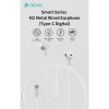 Devia Smart Series M2 Metal In-Ear sztereó fülhallgató - Type-C - fekete