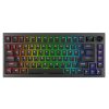 AVAX Vezetékes/Vezeték Nélküli Billentyűzet GM02 PRO USB, Fekete, Mechanikus, Brown Switch, HUN