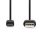 Nedis CCGL60500BK10 USB 2.0  USB-A dugó  - USB Micro-B dugó  10 W 480 Mbps, 1m