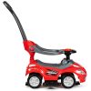 Ride-on autó tolóautó 3 az 1-ben deluxe fogantyúval és zenélő panellel piros