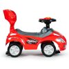Ride-on autó tolóautó 3 az 1-ben deluxe fogantyúval és zenélő panellel piros