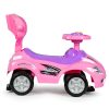 Ride-on autó tolóautó 3 az 1-ben deluxe fogantyúval és zenélő panellel rózsaszín