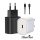 BLACKBIRD Hálózati Adapter T145 25W + Lightning kábel 1m, Fekete