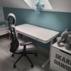VELSEN íróasztal elektromos magasságállítással, vezérlőpanellel 120x60 cm fehér