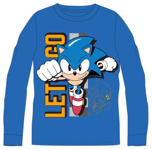 Sonic a sündisznó Let's Go gyerek hosszú ujjú póló, felső 10 év / 140 cm