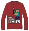 Minecraft Without Limits gyerek hosszú ujjú póló, felső 8 év / 128 cm