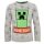 Minecraft Grey gyerek kötött pulóver 8 év / 128 cm