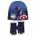 Bosszúállók Captain America Blue gyerek sapka + kesztyű szett 52 cm