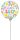 Színes Sweet baby mini fólia lufi 23 cm (WP)