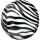 Zebra mintás Safari gömb fólia lufi 40 cm