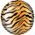 Tigris csíkos Safari gömb fólia lufi 40 cm