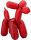 Piros Red kutya fólia lufi 48 cm