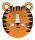Tigris Wild lampion 25 cm