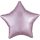 Rózsaszín Silk Pastel csillag fólia lufi 48 cm
