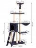 Macska kaparófa 138 cm szürke