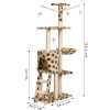 Macska kaparófa 138 cm bézs