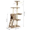 Macska kaparófa 138 cm párducmintás