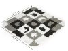 Habszivacs puzzle szőnyeg kerítéssel 25 darabos