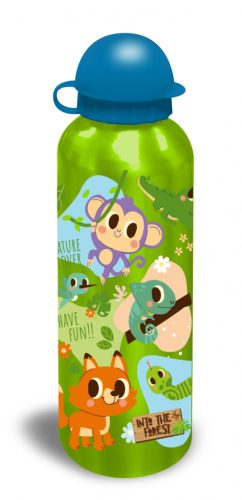 Állatos Into the Forest Green alumínium kulacs ivókupakkal 500 ml