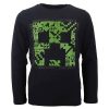 Minecraft Dark gyerek hosszú ujjú póló, felső 8 - 12 év / 128 - 152 cm
