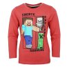 Minecraft Create gyerek hosszú ujjú póló, felső 6 - 12 év / 116 - 152 cm
