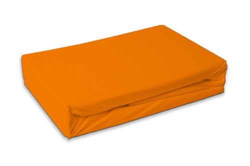 Narancssárga Dark Orange frottír gumis lepedő 180x200 cm