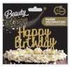 Happy Birthday Gold B&C torta dekoráció