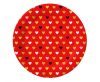 Szerelem XOXO Red papírtányér 6 db-os 18 cm