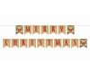 Merry Christmas Brown Bow felirat 250 cm