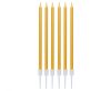Arany Metallic Gold tortagyertya, gyertya szett 6 db-os