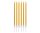 Arany Metallic Gold tortagyertya, gyertya szett 6 db-os