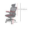 Flexo ergonomikus irodai forgószék deréktámasszal