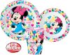 Disney Minnie Feel Good étkészlet, micro műanyag szett, pohárral 260 ml